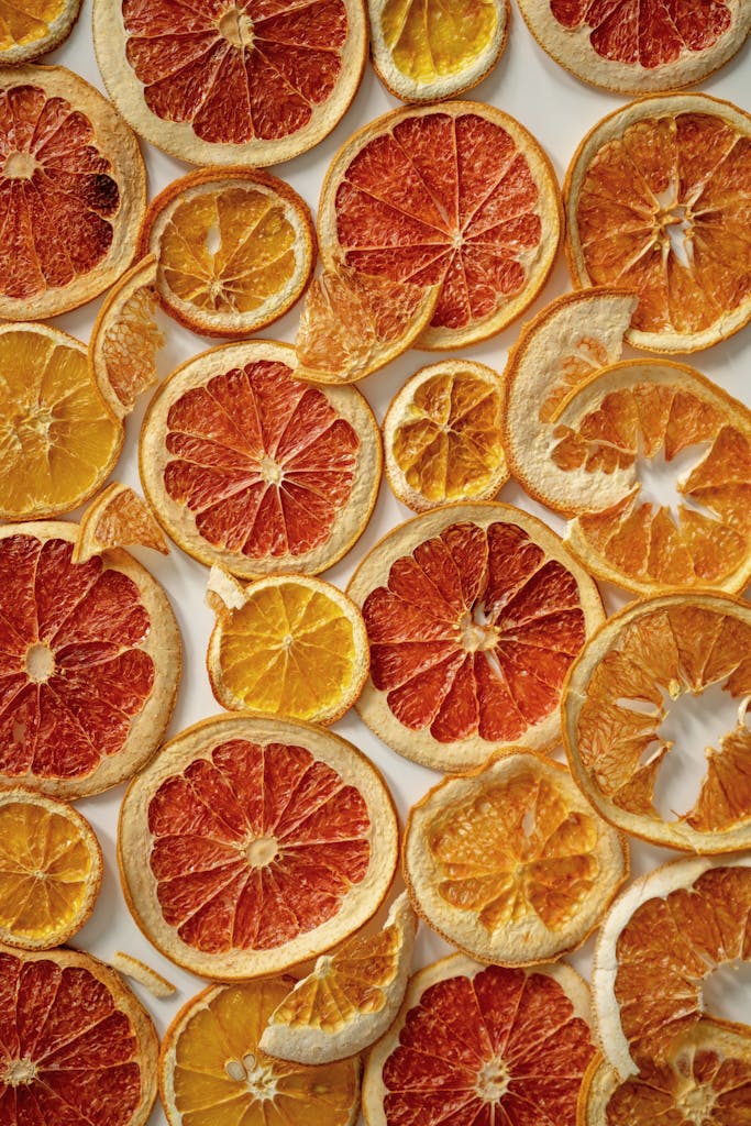 Full Shot of Dried Citruses Slices