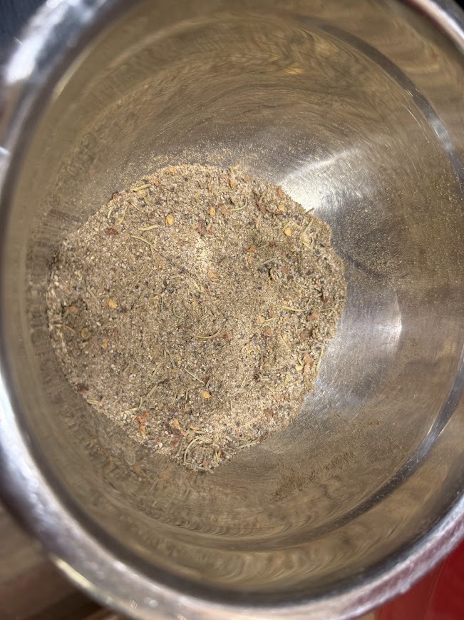sausage seasoning in a bowl